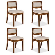 Cadeiras Bari: Kit 4 Design Moderno e Conforto - imagem 1
