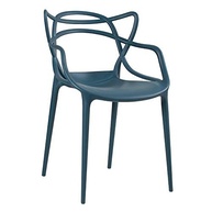 Conjunto 6 Cadeiras Allegra - Design Moderno em Polipropileno Azul Petróleo | Empilháveis e Resistentes para Sala, Cozinha, Jardim e Bar - imagem 4