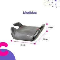 Cadeirinha Booster Cosco Kids Clippy Cinza: Segurança e Conforto para Crianças de 15 a 36kg - imagem 3