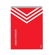 Caderno de Cartografia Espiral 60 Folhas – KBOM Vermelho 10364 - imagem 1