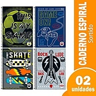 Caderno Tilibra Pepper: 2 Unidades, 20 Matérias - imagem 1