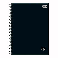 Caderno Tilibra Zip Preto: Organize-se com Estilo! - imagem 1
