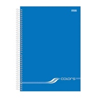 Caderno Universitário Colors Azul: 80 Folhas São Domingos - imagem 1