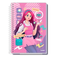 Caderno Universitário Feminino: Pop Fashion Credeal 80F - imagem 1