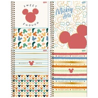 Cadernos Mickey Arts: Kit 4 Capa Dura 80F - imagem 1