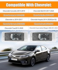 Kit 2 Carcaças Luz de Placa 13502178 para Chevy, GMC, Cadillac - Durabilidade e Encaixe Perfeito - imagem 5
