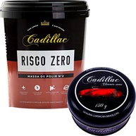 Massa de Polir Risco Zero 1kg + Cera Cleaner Wax Limpadora 150g Cadillac - imagem 1