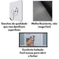 Cerca Pet Removível com Tela de Proteção 122x78 cm - Segurança Leve e Prática para Cães e Crianças - imagem 4