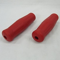 Punhos de Guidão Estilo "Coke" RED - Borracha Macia para Harley Bobber, Chopper e Cafe Racer (2,5 cm) - imagem 4