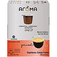 Aroma Selezione Cápsulas De Café Espresso Extra Forte Aroma Compatível Com Nespresso Contém 10 Cápsulas - imagem 2