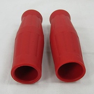 Punhos de Guidão Estilo "Coke" RED - Borracha Macia para Harley Bobber, Chopper e Cafe Racer (2,5 cm) - imagem 3