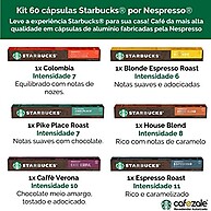 60 Cápsulas Starbucks Nespresso - Degustação Café - Cápsula Alumínio - imagem 2