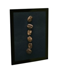 Quadro Decorativo Café com Grãos - Moldura Moderna para Cozinha, Sala e Quarto - imagem 2