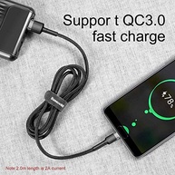 Cabo Carregador Usb Tipo - C 2 Metros Baseus Cafule - imagem 2