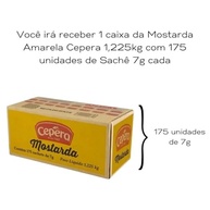 Mostarda Amarela Cepêra Caixa c/ 175 Sachês 7g - imagem 4