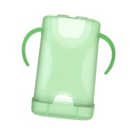 Dynwave Suporte para caixa de com 2 alças, fundo antiderrapante para crianças, suporte para bolsa de compressão, armazenamento de lanches para crianças, Verde - imagem 2