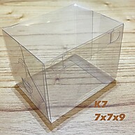 Caixa Cubo 7x7x9 Transparente Acetato – Embalagem Ideal para Doces e Chocolates - imagem 1