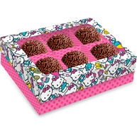 Caixa de Bombons Hello Kitty Rosa com Visor - 6 Unidades - imagem 1