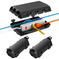 Caixa de cabo de extensão externa, pacote com 3 unidades, grande, à prova d'água, protetor de plugue de plugue de conexão de cabo, capa de segurança IP54 resistente à água para filtro de energia, luz - imagem 2