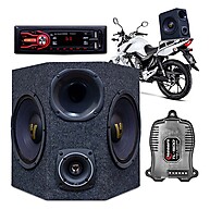 Caixa de Som Amplificada Moto: Rádio, Bluetooth e 400W! - imagem 1