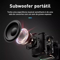 Caixa de Som Inova Go-4 Pro: Portátil, Bluetooth, 12h, IP67, RGB e TWS - Preto - imagem 3