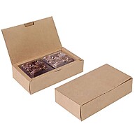 Caixa Kraft p/ 2 Brownies 17x9,5x4cm - 10 Unidades - imagem 1