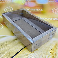 Caixa Kraft p/ Chocolate 300g: Elegância Rústica! - imagem 1