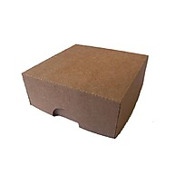 Caixa Kraft Pequena: 7x7x3cm - Kit 10 Unidades - imagem 1