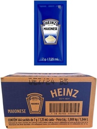 Maionese Heinz Sachê 7g Caixa Fechada 144 Unidades - imagem 1