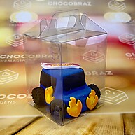 Caixa Maletinha Cristal em Acetato 7x7x9 cm - Ideal para Doces e Chocolates - imagem 1