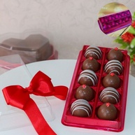 Caixa para Bombons Vermelha (10 Cavidades) - imagem 1