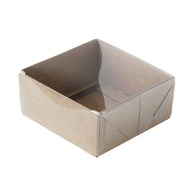 Caixa para Doces Kraft: 10unidades (8x8x3,5cm) - imagem 1