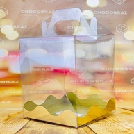 Caixa para Panetone Natal Encantado: Maleta Cristal - imagem 1