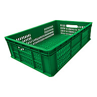 Caixa Plástica Agrícola 17x40x60 – 4 Unidades para Hortifruti e Transporte - imagem 1