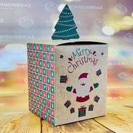 Caixa Pop Up Natal Kraft: Encante com a Embalagem! - imagem 1