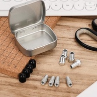 Kit 12 Adaptadores Válvula Presta Bicicleta Alumínio/Plástico + Caixa - imagem 4