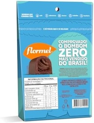 Bombom Recheio Avelã Extra Cacau FLORMEL Zero Açúcar- Caixa com 5 Unidades - imagem 2