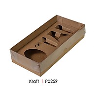 Caixas de Páscoa Kraft: Kit Mini Confeiteiro 150g - imagem 1