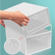 Kit 10 Caixas Organizadoras Transparentes para Sapatos - Empilháveis e Compactos - imagem 4