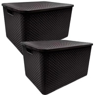 Caixas Organizadoras Rattan 15L: Organize com Estilo! - imagem 1