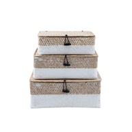 Caixas Organizadoras Seagrass: Kit 3 para Decorar! - imagem 1