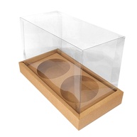 Caixas para Panetone Duplo 100g Kraft 9x16,5x12cm - 5 Unidades - imagem 1