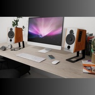 Suporte de Mesa para Monitores de Áudio e Caixas de Som - Par com Design Profissional - imagem 3
