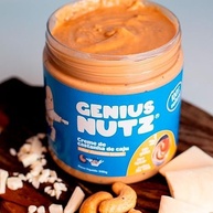 Genius Nutz, Creme De Castanha de Caju Sabor Chocolate Branco, Zero Açúcar, Sem Glúten, Proteico Low Carb, 100% Natural (200g ou 500g). (500g) - imagem 1
