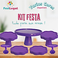 Kit de Decoração para Festa com Boleira e Mini Cakes - imagem 1