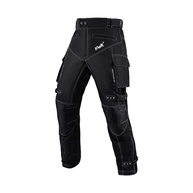 HWK Calça masculina de motocicleta esportiva dupla com tecido Cordura resistente à água e armadura de proteção contra impactos - imagem 1