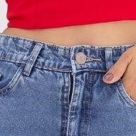 Calça Jeans Wide Leg Pantalona Feminina Cintura Alta: Estilo e Conforto em Um Só Look - imagem 1