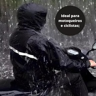 Capa De Chuva Motoqueiro Motoboy Conjunto Calça e Jaqueta Impermeável Reforçada PREMIUM - imagem 4