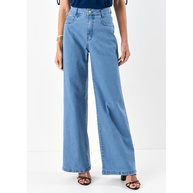 Calça Pantalona Jeans Azul: Conforto e Estilo - imagem 1