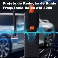 Calibrador Digital Portátil: Bomba de Ar com Pressômetro para Pneus de Carro, Moto e Mais! - imagem 4